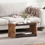 vidaXL Salontafel Naturel 70 x 35 x 35 cm Massief, Minder dan 50 cm, Verzenden, Nieuw, Minder dan 50 cm