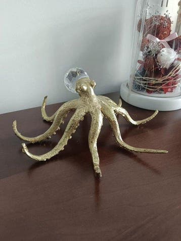Decoratief ornament - Inktvis Kristallen Bol