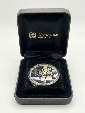 Tuvalu. 1 Dollar 2010 Great Warriors Series Medieval Knight