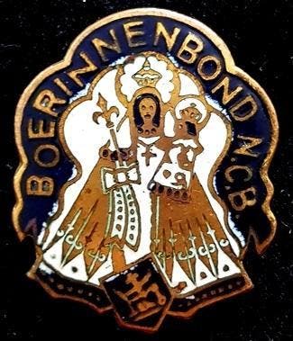 Boerinnenbond N.C.B. broche, Verzamelen, Verzenden, Nieuw, Figuurtje, Speldje of Pin