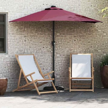 vidaXL Tuinparasol Bordeaux Rood 294 x 150 x 223 cm, Verzenden, Nieuw, 1 tot 2 meter