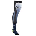 Alpinestars Knee Brace Sokken Nacht Marine Geel Fluo, Motoren, Nieuw met kaartje, Overige typen, Alpinestars, Heren