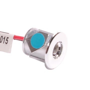 5 stuks Inbouwspot Mini Chroom 18mm Blauw Licht, Caravans en Kamperen, Ophalen of Verzenden, Nieuw