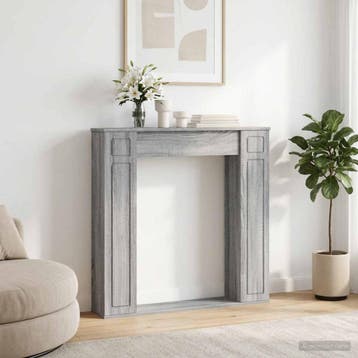 vidaXL Haardomlijsting Grijs Sonoma 100 x 20 x 100 cm, Verzenden, Nieuw
