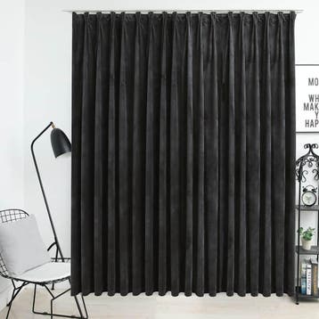 vidaXL Gordijn verduisterend met haken 290x245 cm fluweel, Verzenden, Nieuw