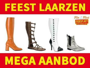 Feest laarzen - Mega aanbod glitter laarzen, Ophalen of Verzenden, Nieuw