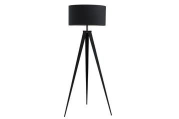 Vloerlamp TRIPOD 142cm zwart retro - 38683, Ophalen of Verzenden, Nieuw