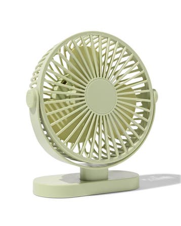 HEMA USB tafelventilator 17.5cm groen, Verzenden, Nieuw