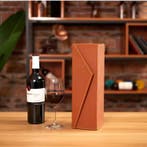 Luxe Wijn Cadeaubox 1 Fles – Vintage PU Lederen Geschenkdoos, Verzenden, Nieuw