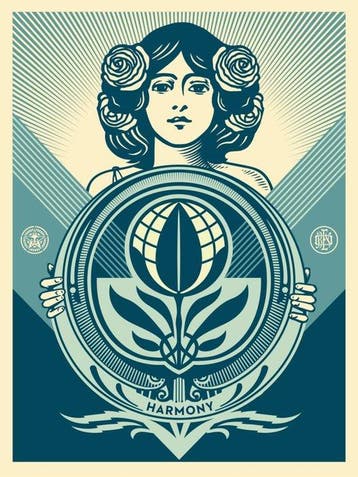 Shepard Fairey (OBEY) (1970) - Protect Biodiversity -