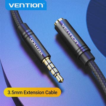 Vention 3.5mm AUX Verlengsnoer - Stereo Audio Kabel voor Aut, Verzenden, Nieuw