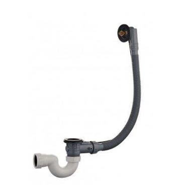 Wiesbaden basis badplug-overloopcombinatie, Ophalen of Verzenden, Nieuw, Chroom, Bad