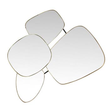 *WOONWINKEL* Kare Design Shapes Organische Retro Spiegel Gou, Verzenden, Nieuw
