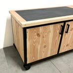 Buitenkeuken Douglas en staal met opbergkast en Keramische, Tuin en Terras, Nieuw