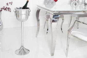 Elegante champagnekoeler CHAMPAGNE 75cm gepolijste zilveren, Ophalen of Verzenden, Nieuw