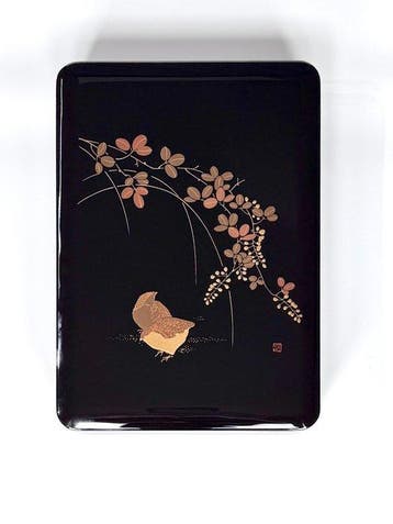 Doos - Nr. 1050 - Hout - Aizu-lak Quail & Hagi