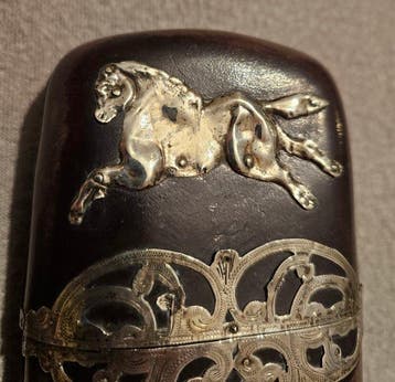 Sigarendoos - .833 zilver - Gemerkt zwaardje, Antiek en Kunst
