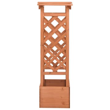 vidaXL Latwerkplantenbak met boog 49x39x117 cm vurenhout, Tuin en Terras, Verzenden, Minder dan 60 cm, Nieuw, 60 cm of meer