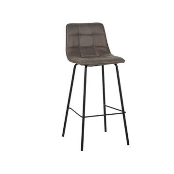 Barkruk Bistro | Taupe | Micro Suede | Hoog LABEL51, Verzenden, Nieuw in verpakking