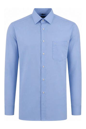 Olymp Overhemd in maat 47 Blauw, Kleding | Heren, Verzenden, Zo goed als nieuw, Blauw, Olymp
