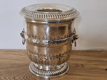exclusive 20th century silverplated champagne cooler -