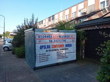 Opslagcontainer huren Gouda aan huis, Opslag