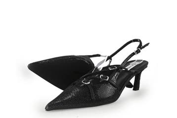 Steve Madden Slingbacks in maat 40 Zwart, Verzenden, Zwart, Steve Madden, Zo goed als nieuw