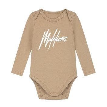 Malelions Baby Longsleeve Bodysuit - Taupe - 74 (6-9, Ophalen of Verzenden, Nieuw