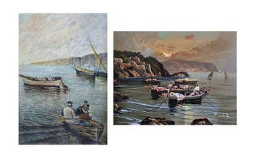 Italiaanse school (XIX) - Paesaggio Marino
