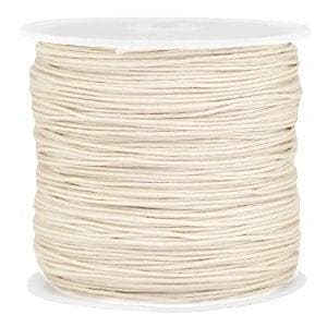 Rol met 90 meter Macramé draad 0.8mm Beige (kies voor pak.., Ophalen of Verzenden, Nieuw, Draad