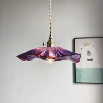 Moderne Glas Glasmozaïek Bloem Hanglamp - Sfeervolle Verlich, Verzenden, Nieuw