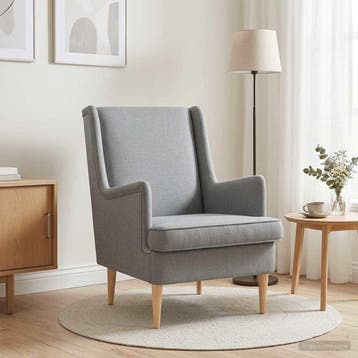 vidaXL Fauteuil Lichtgrijs Stof, Verzenden, Nieuw