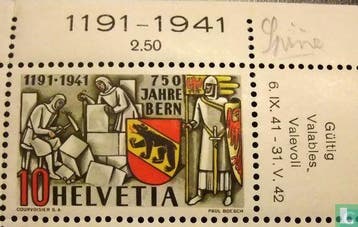 Zwitserland - 750 jaar Bern - 1941, Verzenden, Postfris