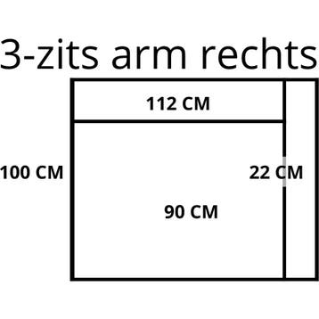 Leren elementenbank Flow- element 1 zits (90) arm rechts, Nieuw, Ophalen of Verzenden, Rechte bank, Modern