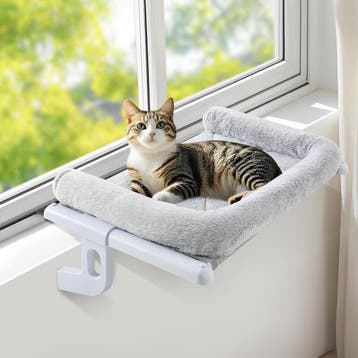 Kattenhangmat voor radiator - Grijs - Retourdeal 45% Korting, Ophalen of Verzenden, Zo goed als nieuw, Pluche