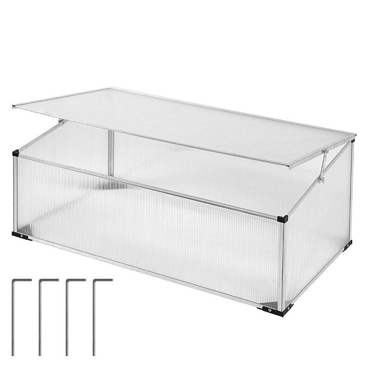 Aluminium Kweekkas met afsluitbaar dak afm. 100x60cm, Tuin en Terras, Kweekspullen, Nieuw, Verzenden