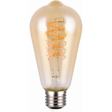 LED Lamp - Filament - Trion Spiro - E27 Fitting - 7W - Zeer, Ophalen of Verzenden, Nieuw, E27 (groot), Led-lamp