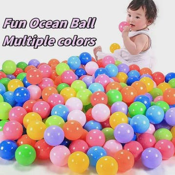 Vrolijke Ocean Ballen Speelgoed - Zachte Plastic Ballen voor, Verzenden, Nieuw