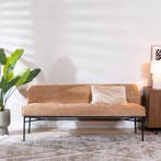 50% Korting: Eetkamerbank Momo chenille peach 185 cm, Ophalen, Zo goed als nieuw, Scandinavisch