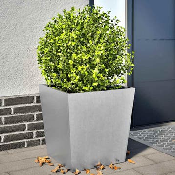 vidaXL Plantenbakken 2 st 50x50x50 cm gegalvaniseerd staal, Verzenden, Nieuw, Metaal