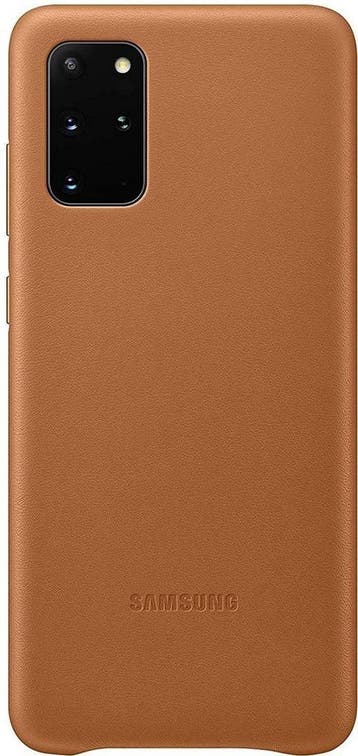 Samsung Leather Hoesje - Samsung Galaxy S20 Plus - Bruin, Ophalen of Verzenden, Nieuw