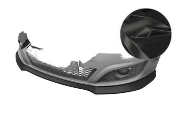 Cup spoilerlip met ABE voor Seat Leon 2 (Type 1P) CSL876-G, Verzenden, Nieuw