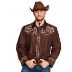 Cowboy blouse Country bruin, Ophalen of Verzenden, Nieuw