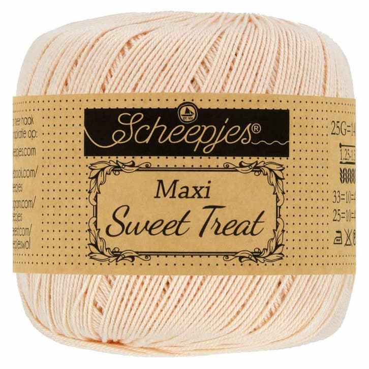 Scheepjes Maxi Sweet Treat 25gr - 255 Shell, Hobby en Vrije tijd, Breien en Haken, Nieuw, Verzenden