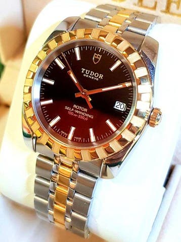 Tudor - Geneva Classic Date - 38mm - BLACK DIAL - Zonder