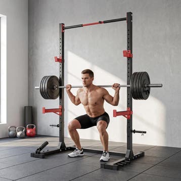 Power Tower Squat Rack Vrijstaande Klimmzugstange Met Verste, Verzenden, Nieuw