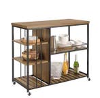 Serveerwagen 5 Planken Industrieel – Metaal en MDF 110×92×45, Verzenden, Nieuw