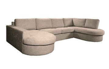 U-Bank Haarlem - u-banken - Taupe, Nieuw, 150 cm of meer, Overige materialen, 300 cm of meer