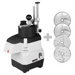 GGM Gastro | Compacte groentesnijmachine - 735W - incl. 4 |, Verzenden, Nieuw in verpakking, RVS Meubilair