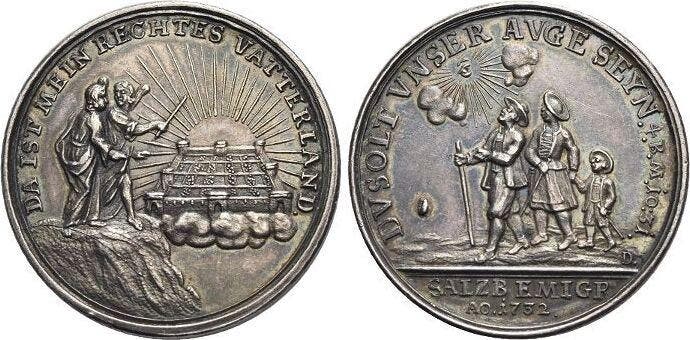 Ar-medaille 1732 Brandenburg-Preussen Pruisen Friedrich W..., Postzegels en Munten, Penningen en Medailles, Verzenden